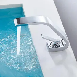 Смесители для раковины в ванной Badarmatur Messing Chrom Einhebelmischer Waschbecken Wasserhahn