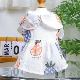 Psa odzież szczenię sukienka księżniczka wiosna letnia moda mody kreskówka mała urocza designerka koszula kota słodka ubrania chihuahua maltańska