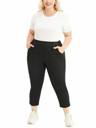 Mulheres americanas plus size alto luxo estilo fi rua alto senso de calças justas e finas de nove pontos v34r #