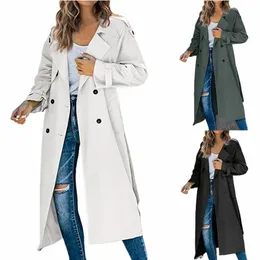 Comentários coreanos muitas roupas femininas de comprimento médio casual versátil trench coat outono novo casaco casual urbano chamarras para mujeres t4ot #