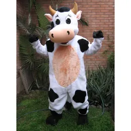 Trajes da mascote espuma fazenda vaca leiteira dos desenhos animados de pelúcia natal fantasia vestido halloween traje da mascote