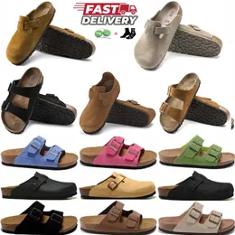 Designer slipper slide Platform Bostons Clogs Flip Flop Leather Slides Buckle Women Sandals Trainers Outdoor Loafers Shoes