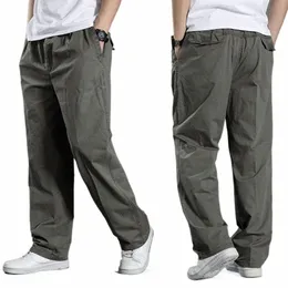 men's Cargo Pants Summer Spring Cott Work Wear New In Large Size 6XL Casual Climbing Joggers Sweatpants Hombre Autumn Trousers r1ZD#