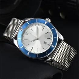 Formal designer watch superocean aaa watches for men classical famous orologio lusso trendy accurate quartz movement watch woman stainless steel belt sb079