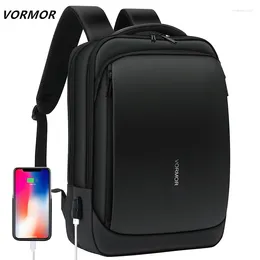 Рюкзак VORMOR для мужчин 14 15,6-дюймовая сумка для ноутбука с зарядкой через USB водонепроницаемые противоугонные мужские бизнес-рюкзаки Mochila
