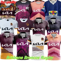 2023 2024 2025 Brisbane Broncos Rugby-Trikots 23 24 Home Away League-Shirt Retro-Westen Männer Indigene Trainingsanzug-Version Sonderausgabe T-Shirt 92 95 Rugby-Fußballtrikots