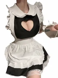 Anime giapponese Lolita Cameriera Uniforme Donne Sexy Lingerie Costume Cosplay Servo Babydoll Dr Gioco di ruolo Carino Spettacolo dal vivo Z8XR #