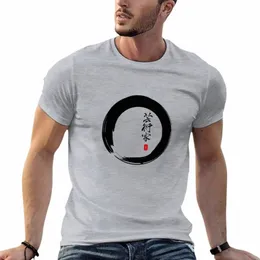 Artista Caligrafia Enso Círculo do Infinito Camiseta roupas vintage sublime verão tops vintage liso branco camisetas masculinas O0x0 #