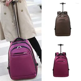 Backpack Carry On Luggage Business Bag Rolling Trolley Suitcase Wheeled Laptop College Work Computer