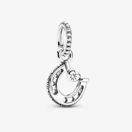 New Arrival 100% 925 Sterling Silver Good Luck Horseshoe Dangle Charm Fit Original European Charm Bracelet Fashion Jewelry Sh3116