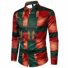 mens Designer African Tribal Graphic Printed Vinatge Shirts 2023 Steampunk Chemise Western Party Dr Shirt Men Punk Streetwear W4R0#