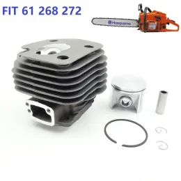 GereedSchap Bore 48mm 50mm 52mm أسطوانة كبستون طقم Fit Husqvarna 61 268 272 272k 272xp chainsaw motor brid part OEM 503758172