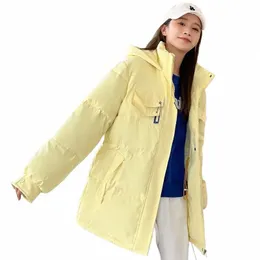 2022 jaquetas de inverno parkas feminino mid-lg quente cott casaco à prova de vento com capuz para baixo cott parkas jaqueta feminina casual solto casaco u1wj #