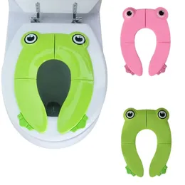 Portable Kids Travel Potty Seat Pad Baby Folding Toilet Training Seat Cover Toddler Urine Assistant Cushion Children Pot Seater 240326