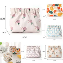 2024 Girls Cosmetic Makeup Storage Bag Women Tampon Servikan Pouch Kreditkort Holder Purse Sanitary Pads Mini Data Cables Organisatörer