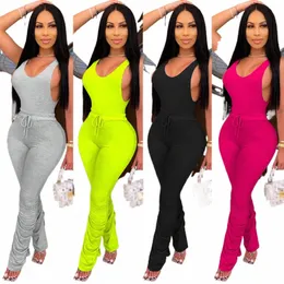 Two Piece Set Women Bodysuit Staplade Leggings 2 Piece Set Women Outfits Tracks Stapled Pants Fall Clothes 2020 Wholesale N7HF#