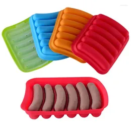 Baking Moulds 1PC Silicone Dog Mould Diy Homemade Sausage Molds Stuffer Tools For A Machine SB 004