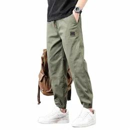 Unvanqu Japanese Spring Spring Summer Casual Pants 남자 2024 New Fi Hip Hop Sports Extands Street Slim Lace Up 바지 N1WH#