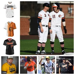 College Campbell 27 George Ferguson 17 Cade Kuehler Jersey de beisebol 7 Hunter Loyd 19 Chance Daquila 36 Aaron Rund 13 Ty Cummings 5 ​​Cade Boxrucker 20 Max Weller Custom