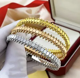 Designer Bracelet Gold Bangle Jewelry Rose Gold Sliver Plated Rotatable Bullet Cuff Bracelets Jewelrys Designers Women Men Party Gift