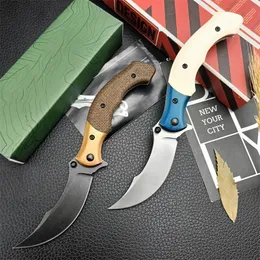 2024 CR 7465Z Przenośna składana kieszonkowa nóż 8cr13Mov Blade G10 / Linen uchwyty wspomagane Flipper Outdoor Knife Tactical Camping Hunting 7471 7096 7083 2425 Narzędzia EDC