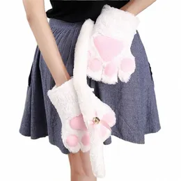 5 pezzi peluche peluche per orecchie di gatto costume set di costumi notturno club dr up e0ny#