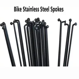 Bicycle Stainless Steel Spokes BK 36pcs Bike 14G J Bend with Nipples 82mm298mm Good Quality 240325