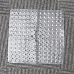 Tapetes de banho piso não-tapete não tape de chuveiro de chuveiro PVC Antiskídeo anti-oídio (claro)