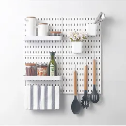 Kancalar Pegboard Duvar Panelleri Organizatör montaj ekranı DIY kiti alet depolama paneli tahtası raf banyo mutfak