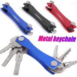 Keychains Metal Clip Key Chain Wallet Box Compact Storage Outdoor Keychain Dekorativ arrangör Holder