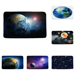매트 외부 우주 목욕 매트 태양계 과학 지구 행성 행성 욕실 장식 러그 nonsilp 소프트 메모리 부엌 도식 카펫