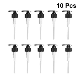 Dispensadores 10 pcs preto 28mm plástico dispensador de loção bomba de viagem bomba para shampoo mão garrafas de sabão para viagens casa hotel a50