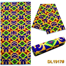 accessories Kente Fabrics 6yards Ankara African Wax Prints Wholesale African Print 100% Polyester African Wax Fabric for Dress S2060217