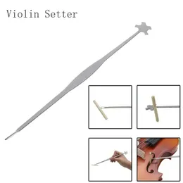 Violin Viola Sound Post Setter Upprätt rostfritt stål Kolonnkrok Tool Strings Instrument Del Tillbehör