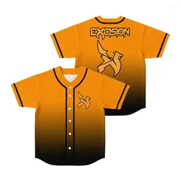 Męskie koszule wycięcia wycięcia Illenium Merch Pomarańczowa koszulka baseballowa koszulka V Neck TEE TEE MĘŻCZYZNA Kobietowe ubrania modowe