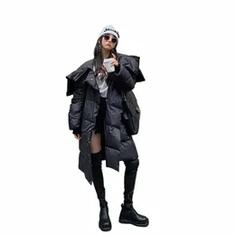 Down Cott-Jacke für Frauen Herbst Winter verdicken Parka 2022 Neue Reißverschluss-Kapuzen-Schwarz-Cott-Mantel FI-Frauenmäntel X3gr #