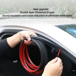 Car Door Rubber Seal Strips Auto Double Layer Sealing Stickers For Door Trunk Sound Insulation Weatherstrip Interior Accessories