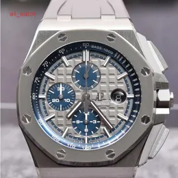 Orologio da polso AP di fascia alta Royal Oak Offshore serie 26400IO OO.Orologio da polso trasparente da uomo, in lega di titanio, alla moda, per il tempo libero, con retro trasparente