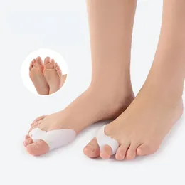 2pcs Silicone Gel Thumb Corrector Bunion Little Toe Protector Separator Hallux Valgus Finger Straightener Foot Care Relief Pads