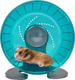 ZOUPGMRHS Hamster Exercise Wheel, Silent Spinner Hamster Running Wheels, Diameter 6.7 inch, Green