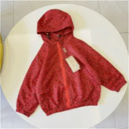 Designer Giacca per bambini di alta qualità Felpa con cappuccio Lettere Ragazzi per ragazze di alta qualità Giacca a maniche lunghe sottile con cerniera Abbigliamento per bambini 100 cm-150 cm C14