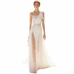 Sexy Neue Böhmische Weiße Overalls Hochzeit Dres LG Zug 2023 Schatz Spitze 3D Blumenapplikationen Brautkleid Keine Hosen j5zI #