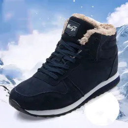 Boots Snow Boots Women Plush Women Shoes LaceUp Ladies Shoes Keep Warm Platform Ankle Boots Chunky Plus Size Winter Shoes Botas Mujer