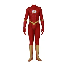 DC Movie American Drama Flash Cos Costume Cosplay Halloween Red Roll Spela en bit tät kille