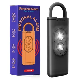 Ny 2024 Självförsvar Siren Safety Alarm For Women Keychain med 130dB SOS LED Light Personal Alarm Personlig säkerhet Nyckelring Alarm130db