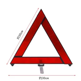 Avviso di sicurezza in caso di emergenza per auto, treppiede, striscia riflettente, triangolo pieghevole, cartello riflettente, riflettore triangolare, accessorio per auto