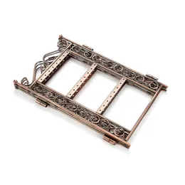 NEW 3 Layers Home Metal Jewelry Display Shelf Creative Openwork Hanging Jewelry Gift Earrings Foldable Storage Rack Shelf Home Decor