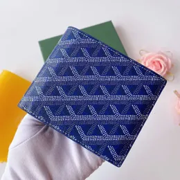 Projektant portfel Go Yard Portfel oryginalny skórzany portfel karty damskiej pełny ziarno skórzany portfel męski Portfel krótkiej klapy Modna setna moneta 876