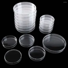 Storage Bottles Scientific 55x15mm Plastic Transparent With Lids Bacteria Culture Dish Petri Dishes Sterile Clear