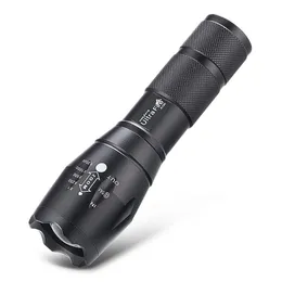 Flashlights Trafire A100 Xml - T6 6500 7000K 600Lm Zoomable 5 Mode Tactical Flashlight With Two Lens And A Clip Drop Delivery Gear Acc Otgae
